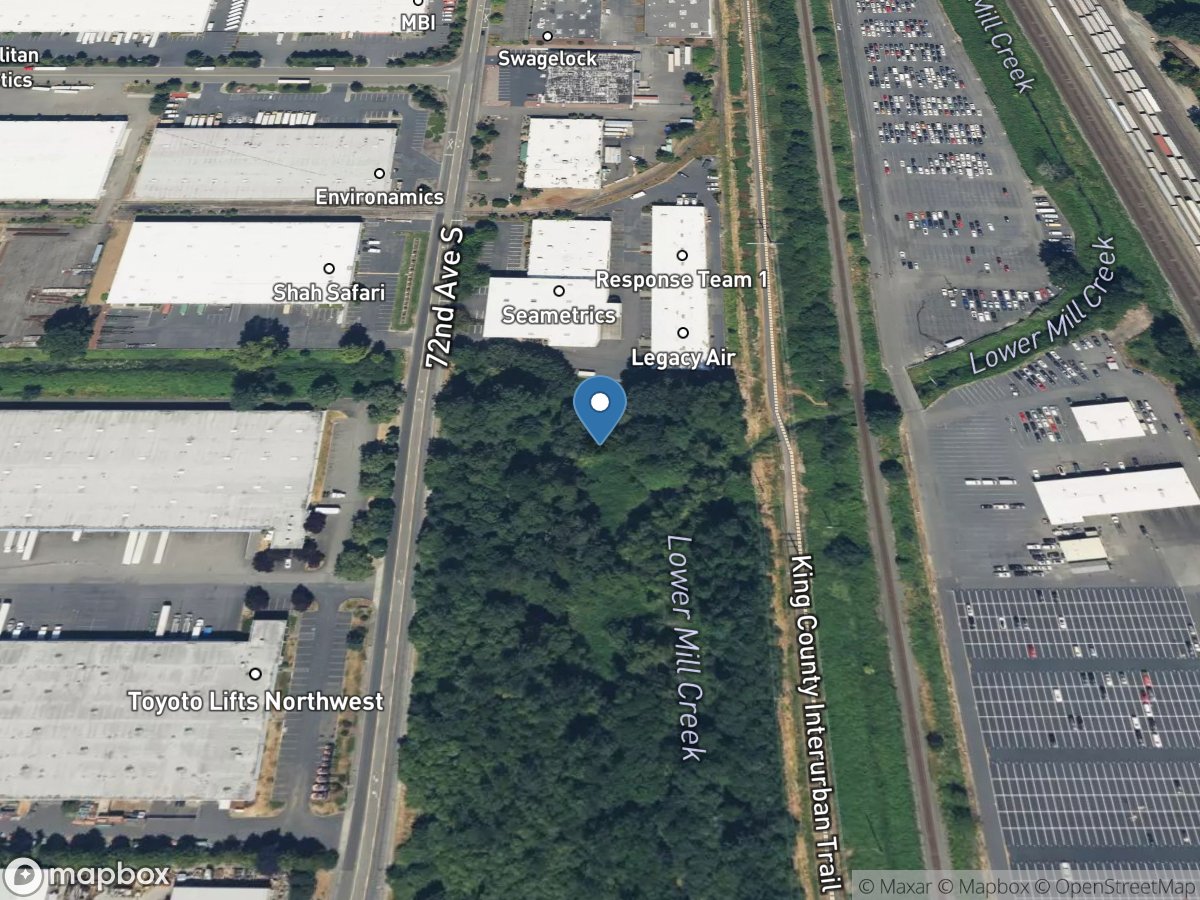 Mill Creek near Mouth at Orillia, WA location