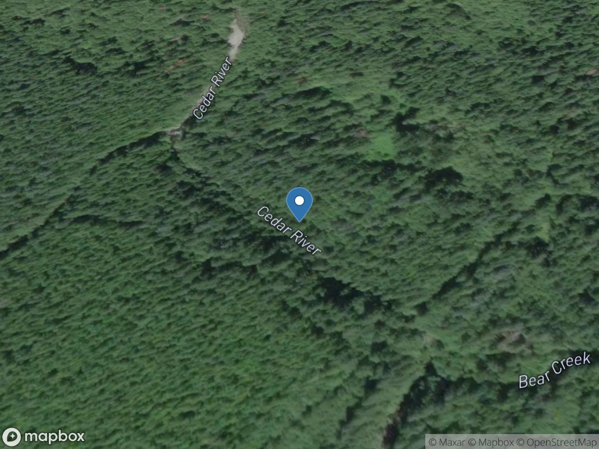 Cedar River below Bear Creek near Cedar Falls, WA location