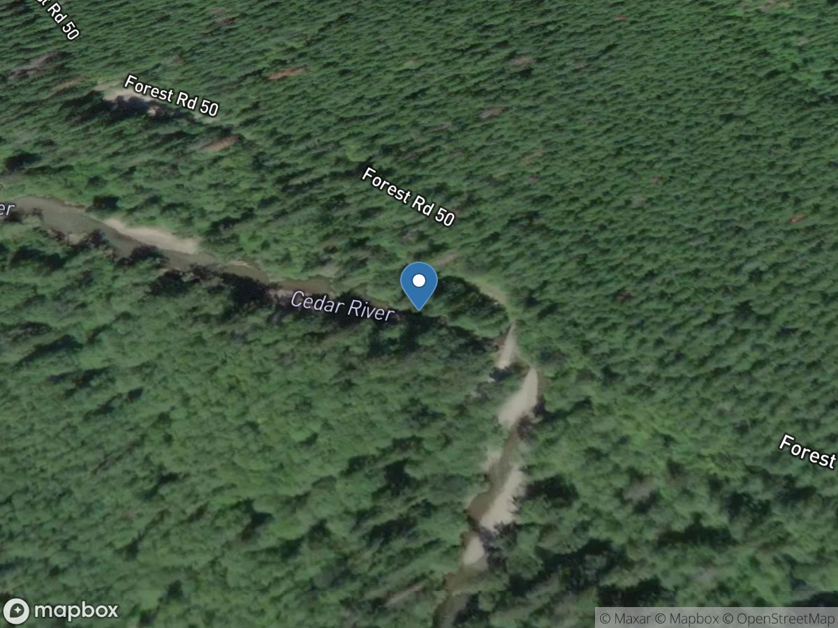 Cedar River near Cedar Falls, WA location