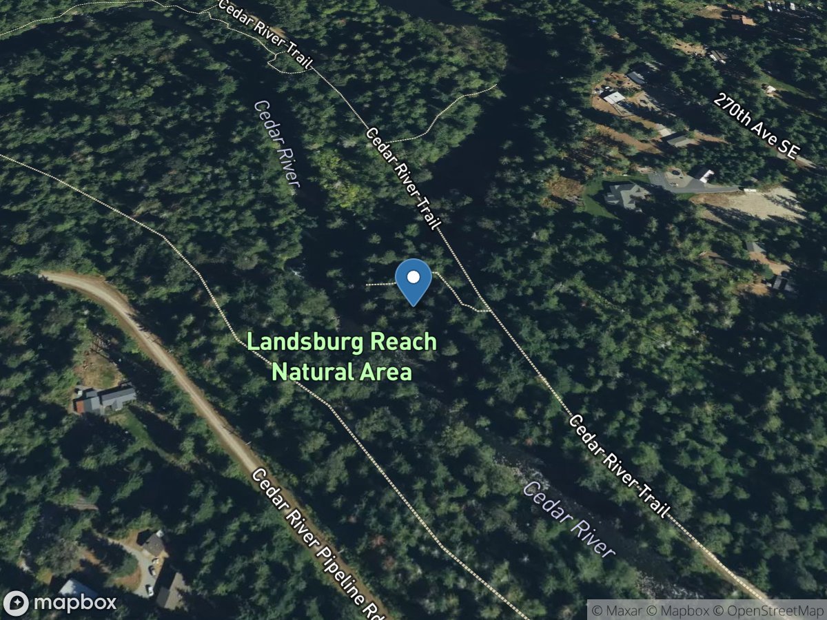 Cedar River below Diversion near Landsburg, WA location