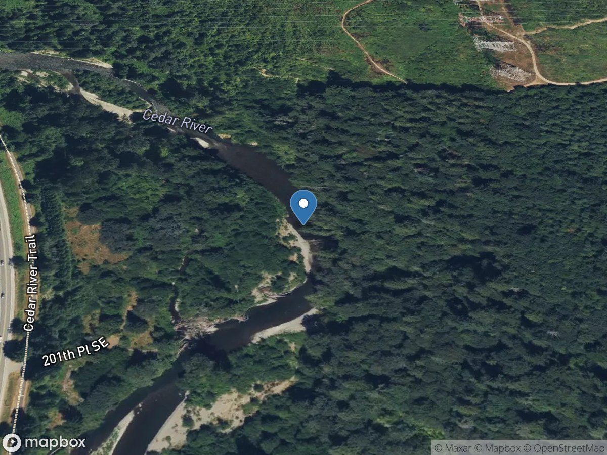 Cedar River near Maple Valley Heights near Renton, WA location