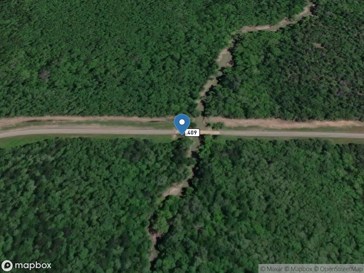 Bois D'Arc Creek at FM 409 near Honey Grove, TX location