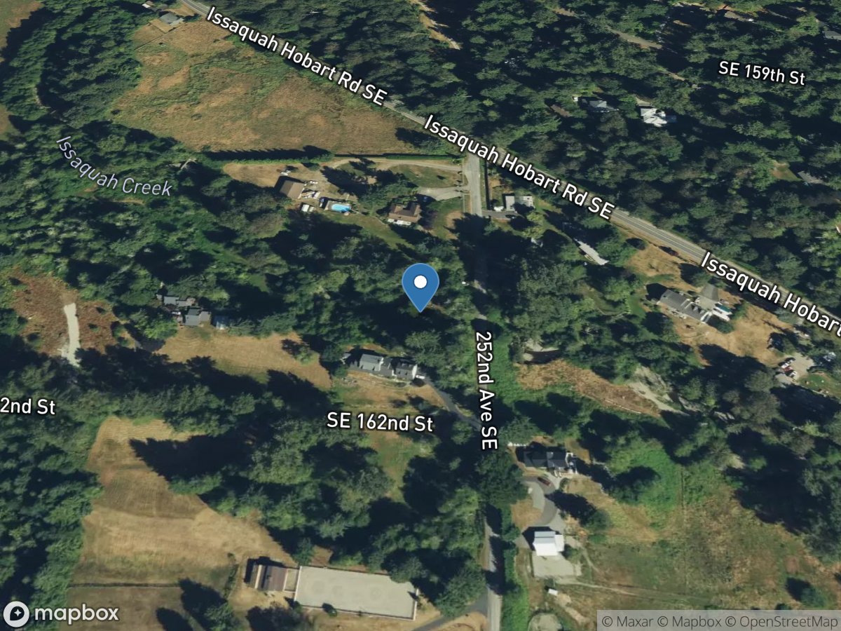 Issaquah Creek near Hobart, WA location