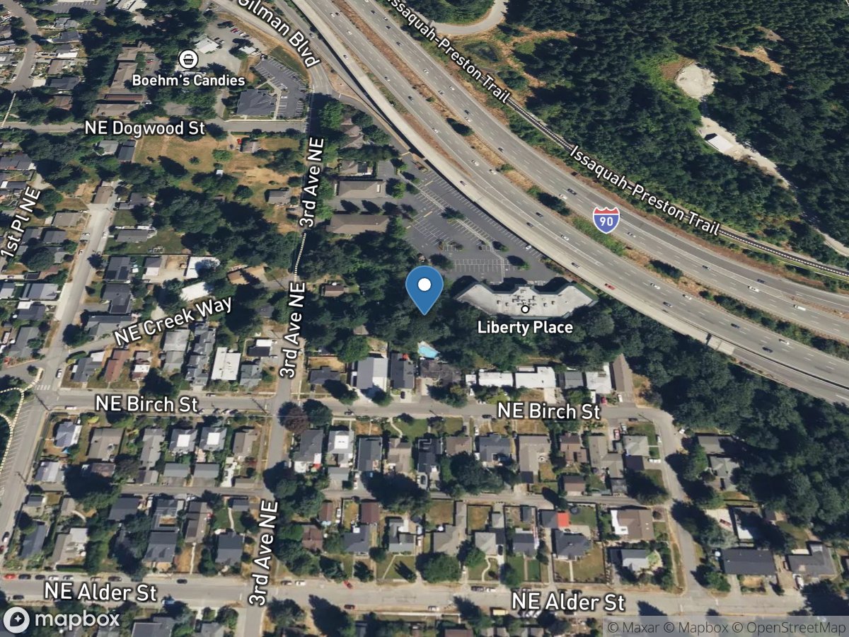 E FORK ISSAQUAH Creek Above 3RD Avenue Northeast At ISSAQUAH, WA location