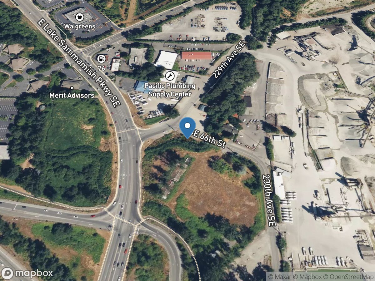 North Fork Issaquah Creek at Issaquah, WA location