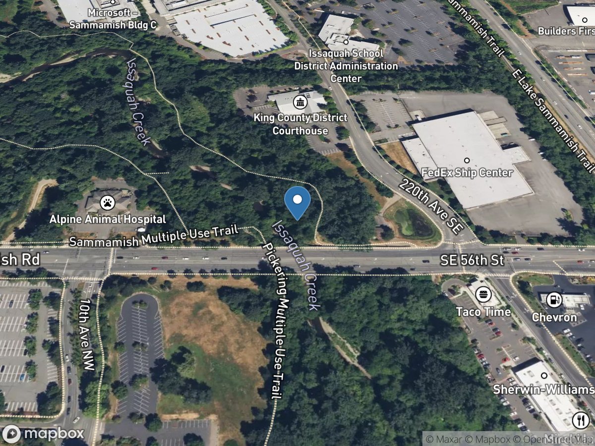 Issaquah Creek near Mouth near Issaquah, WA location