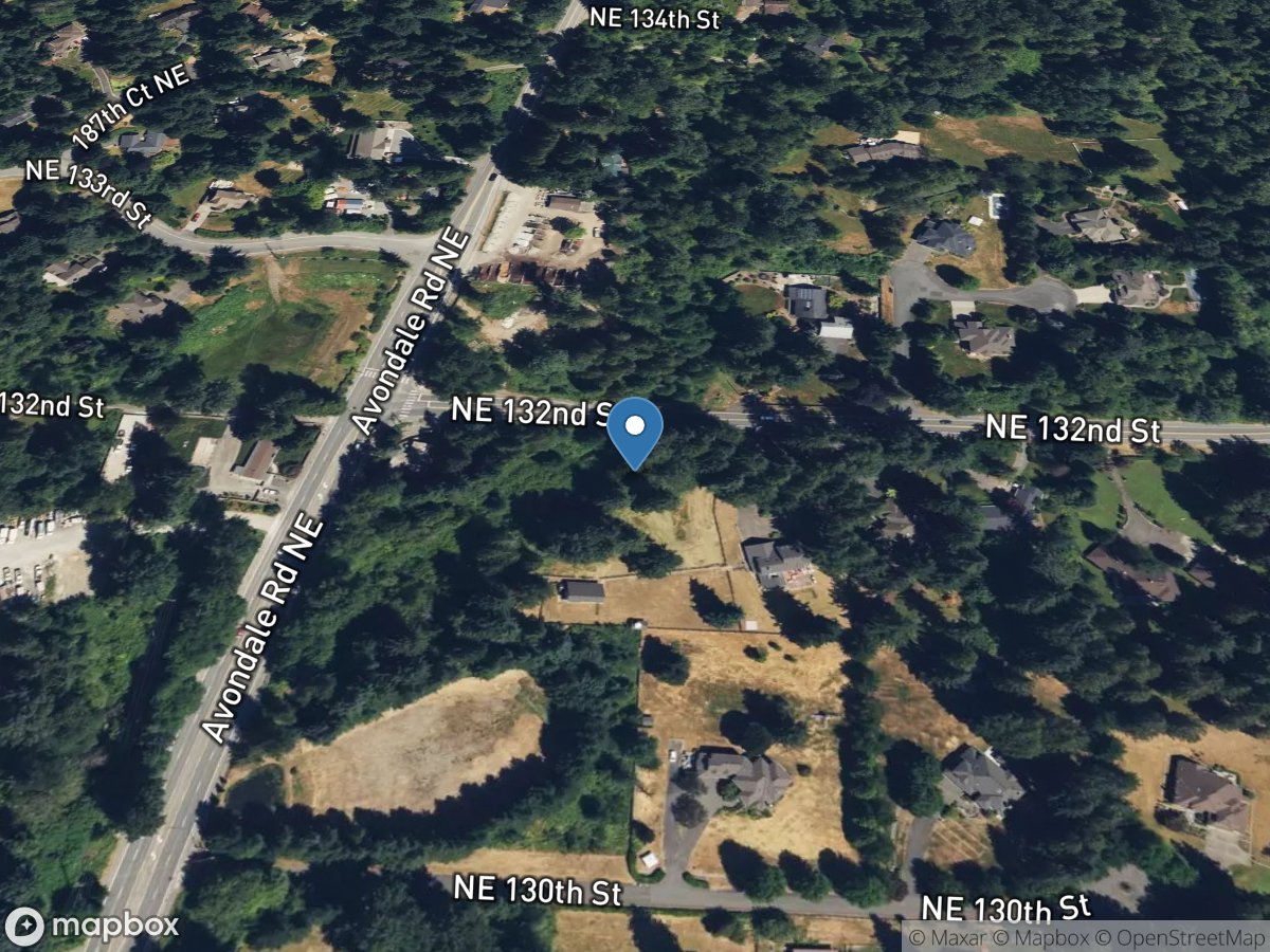 Cottage Lake Creek above Bear Creek near Redmond, WA location