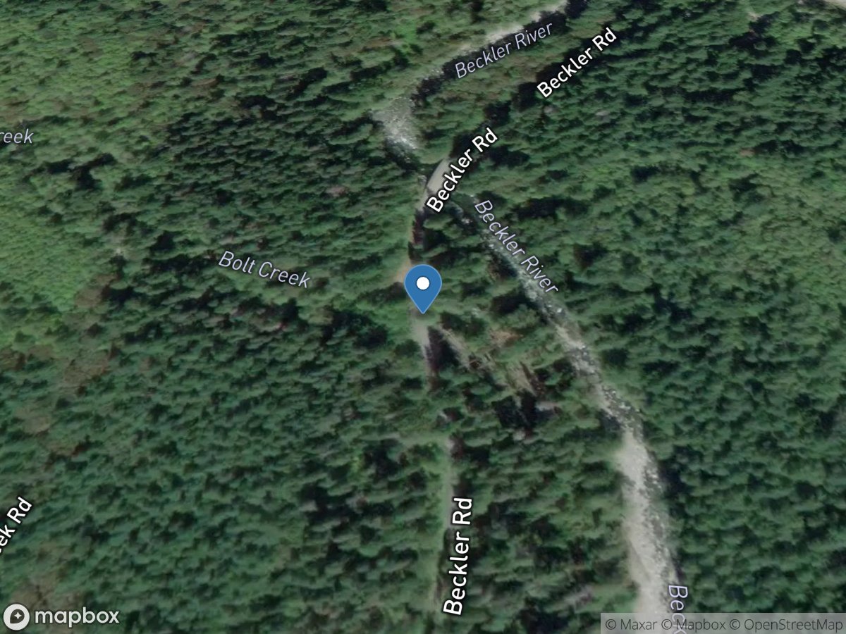 Bolt Creek at Beckler River Road near Skykomish, WA location