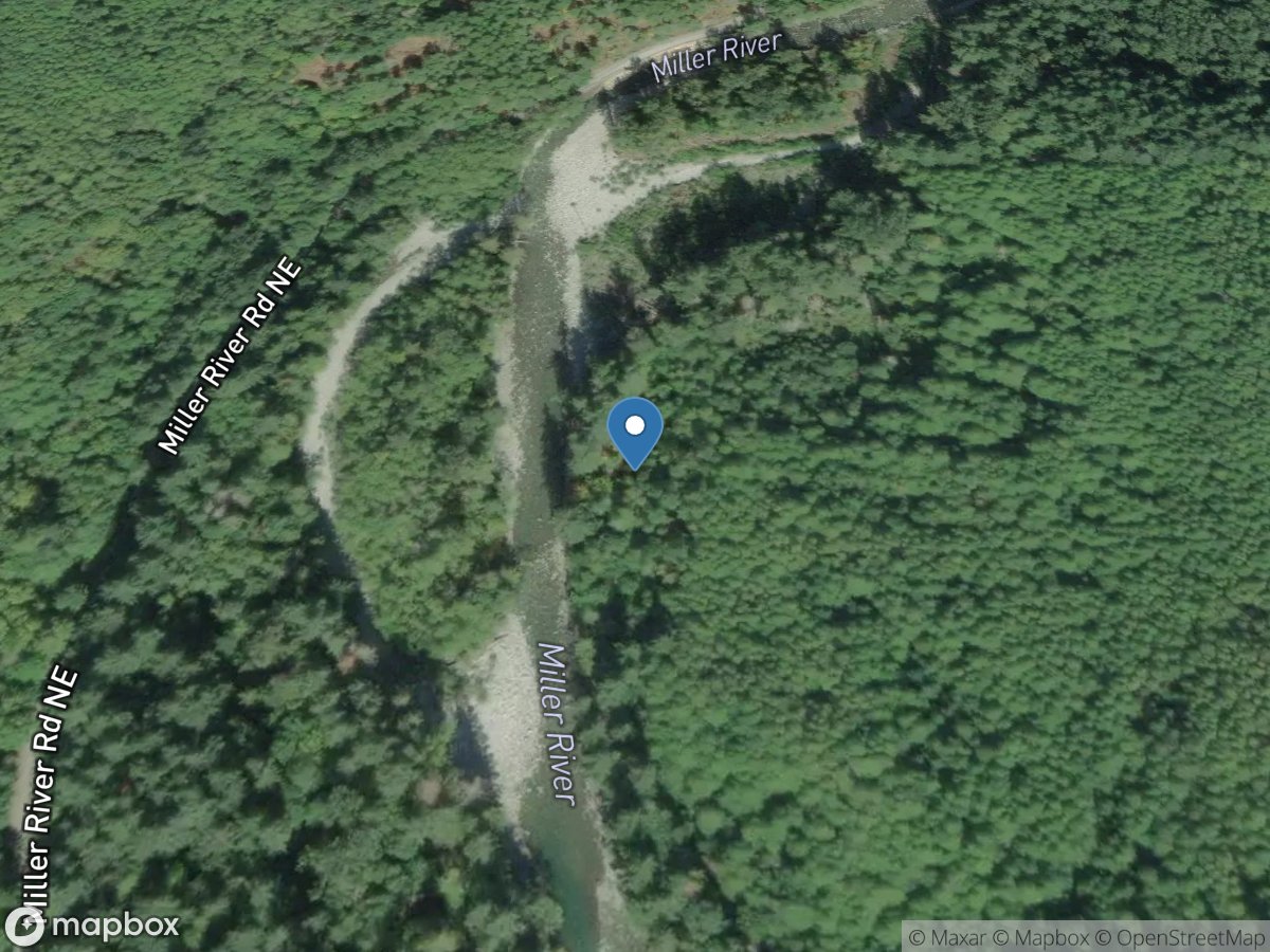 Miller River at Miller River, WA location