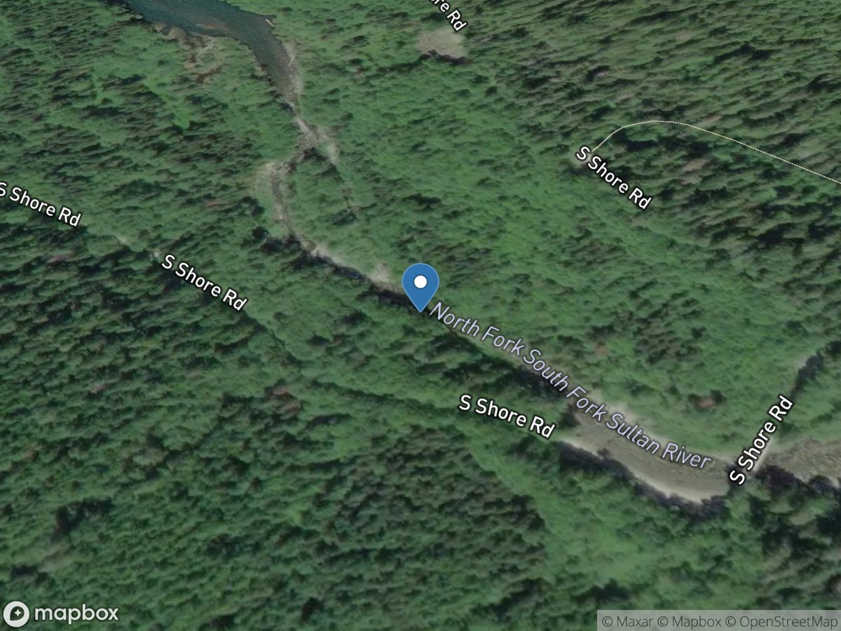 South Fork Sultan River near Sultan, WA location