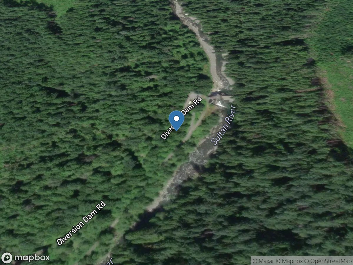 Sultan River below Diversion DAM near Sultan, WA location