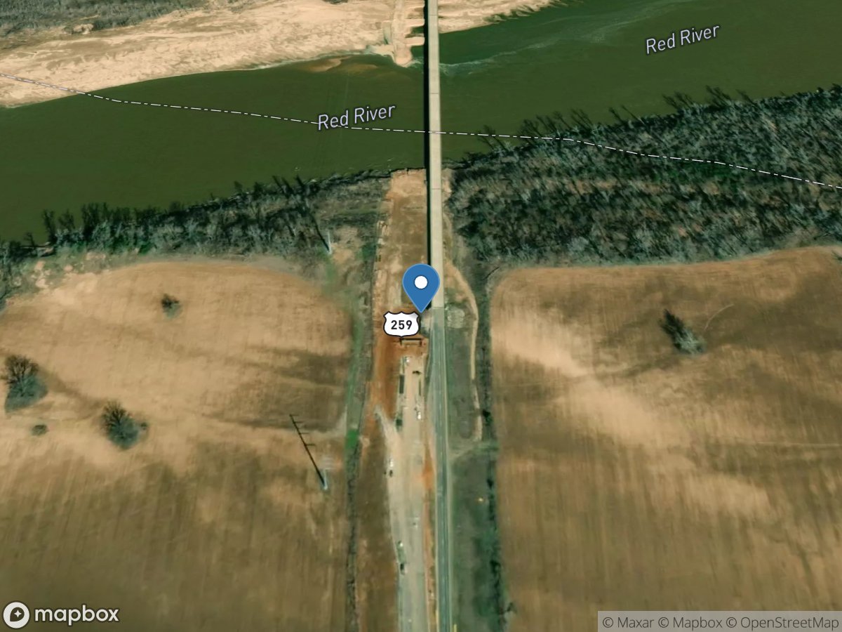 Red River near De Kalb, TX location