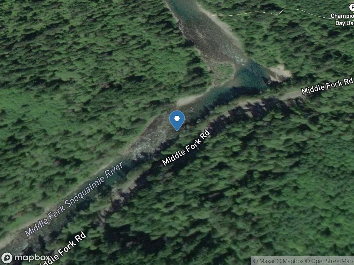Middle Fork Snoqualmie River near Tanner, WA location