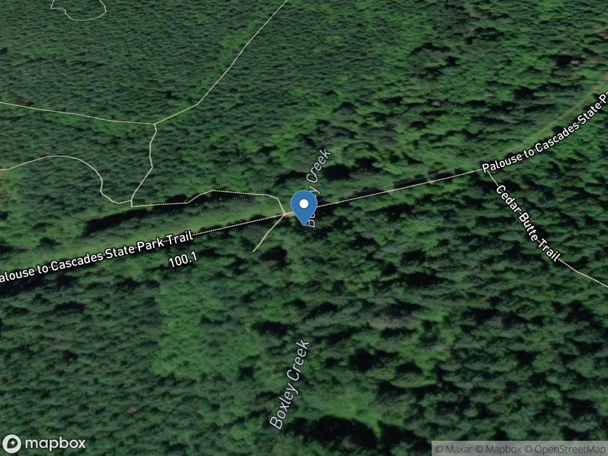 Boxley Creek near Cedar Falls, WA location