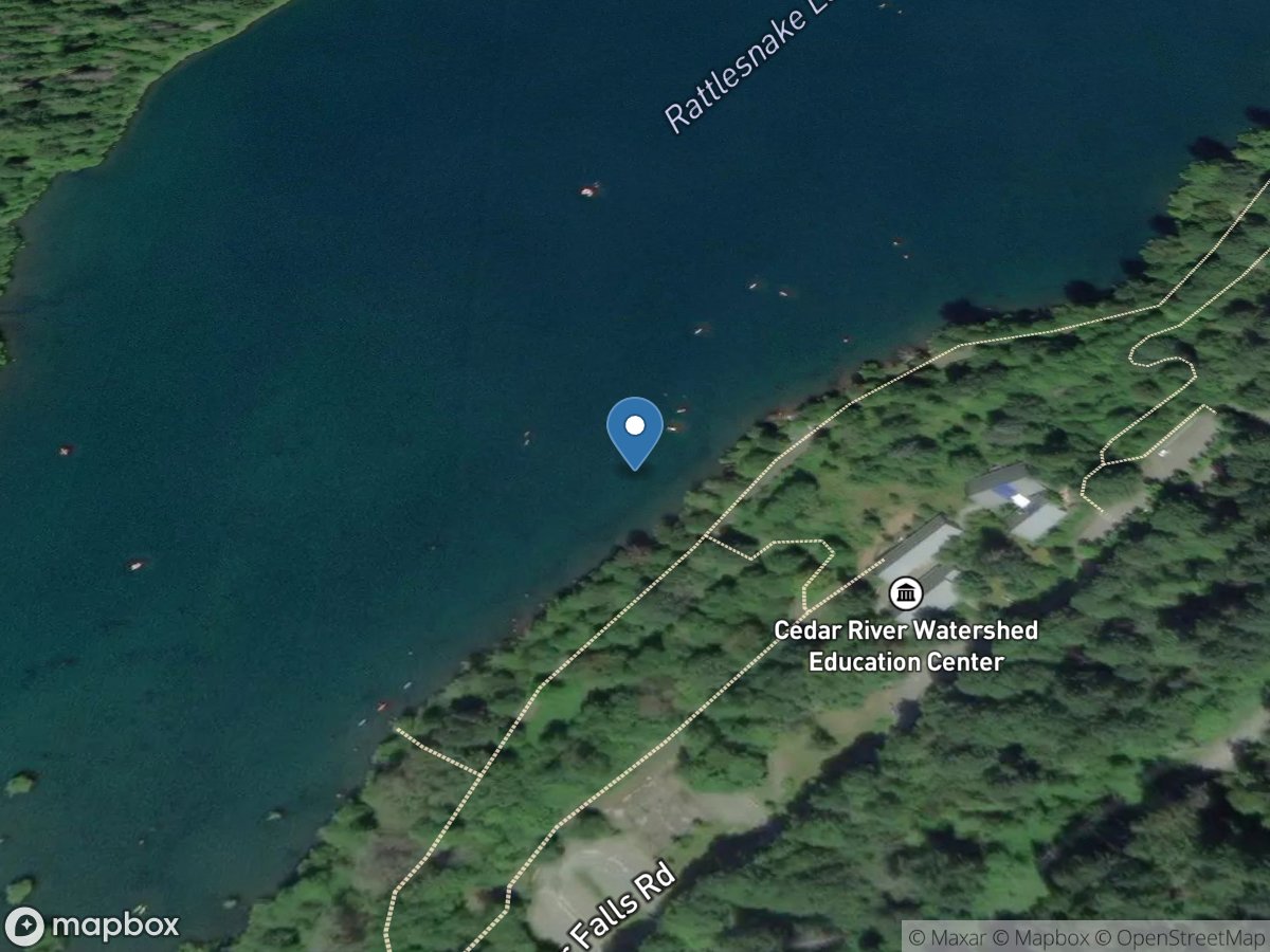 Rattlesnake Lake at Cedar Falls, WA location