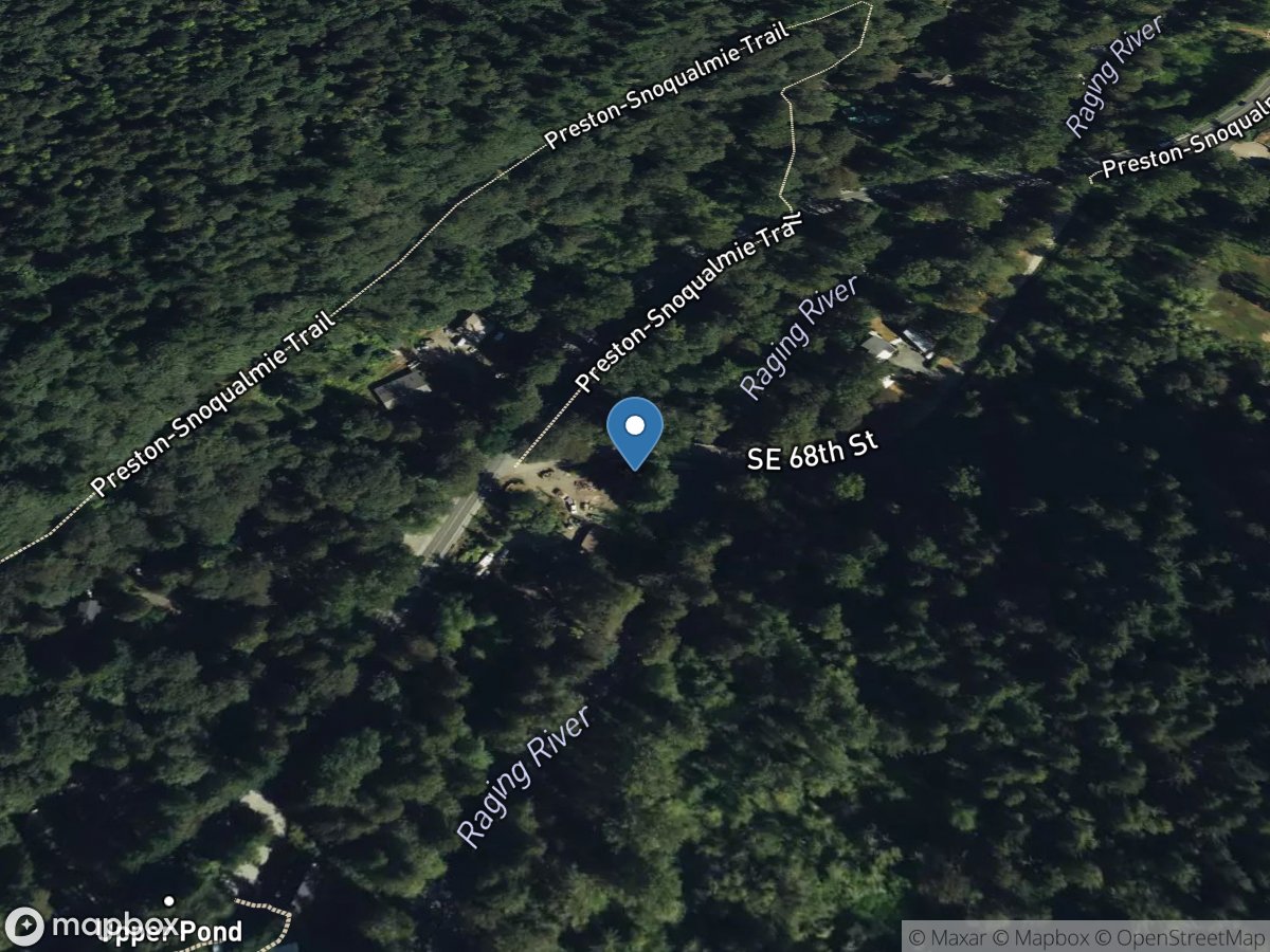 Raging River near Fall City, WA location