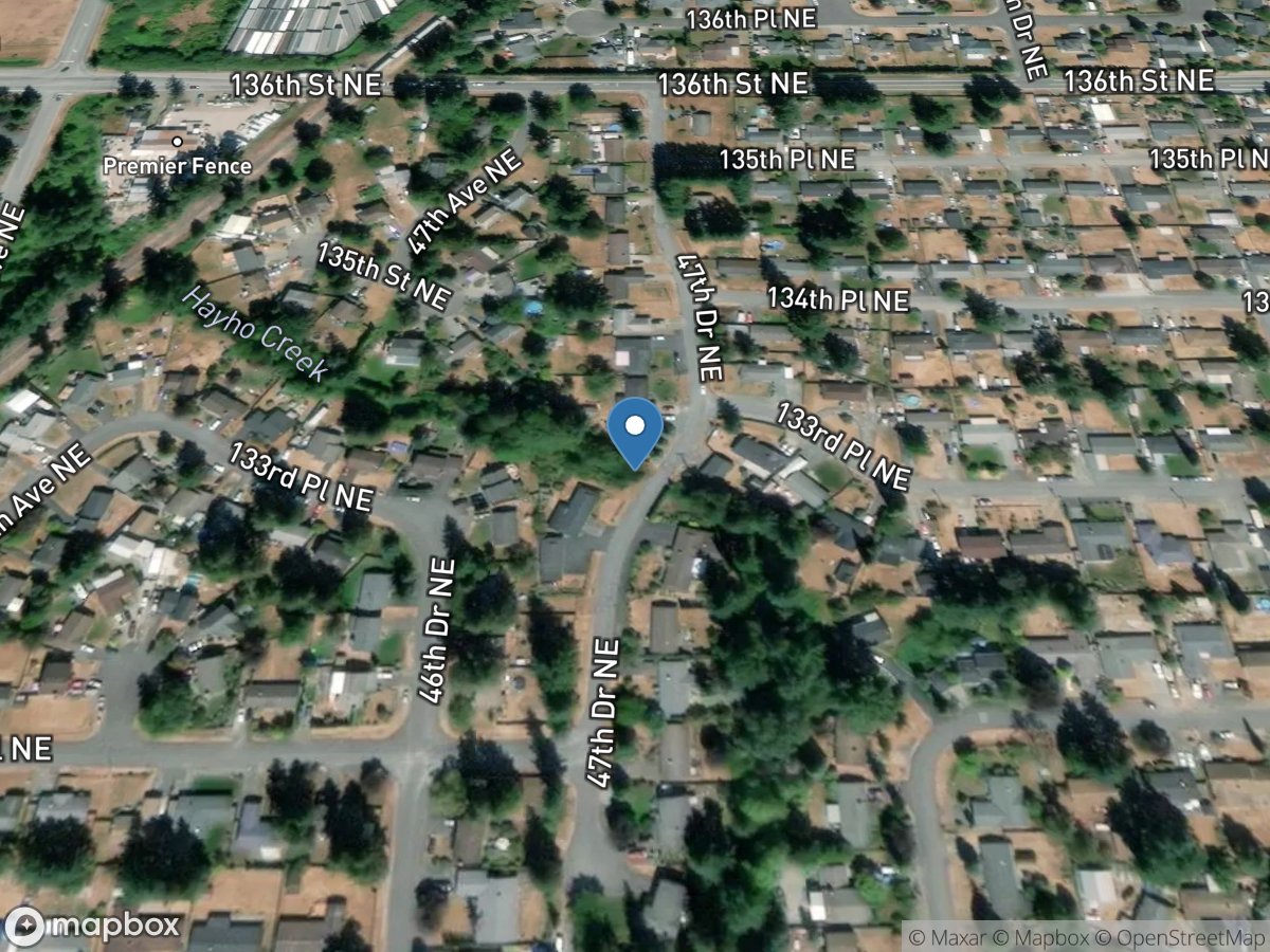 UNNAMED Tributary TO Middle Fork QUILCEDA Creek Near MARYSVILLE, WA location