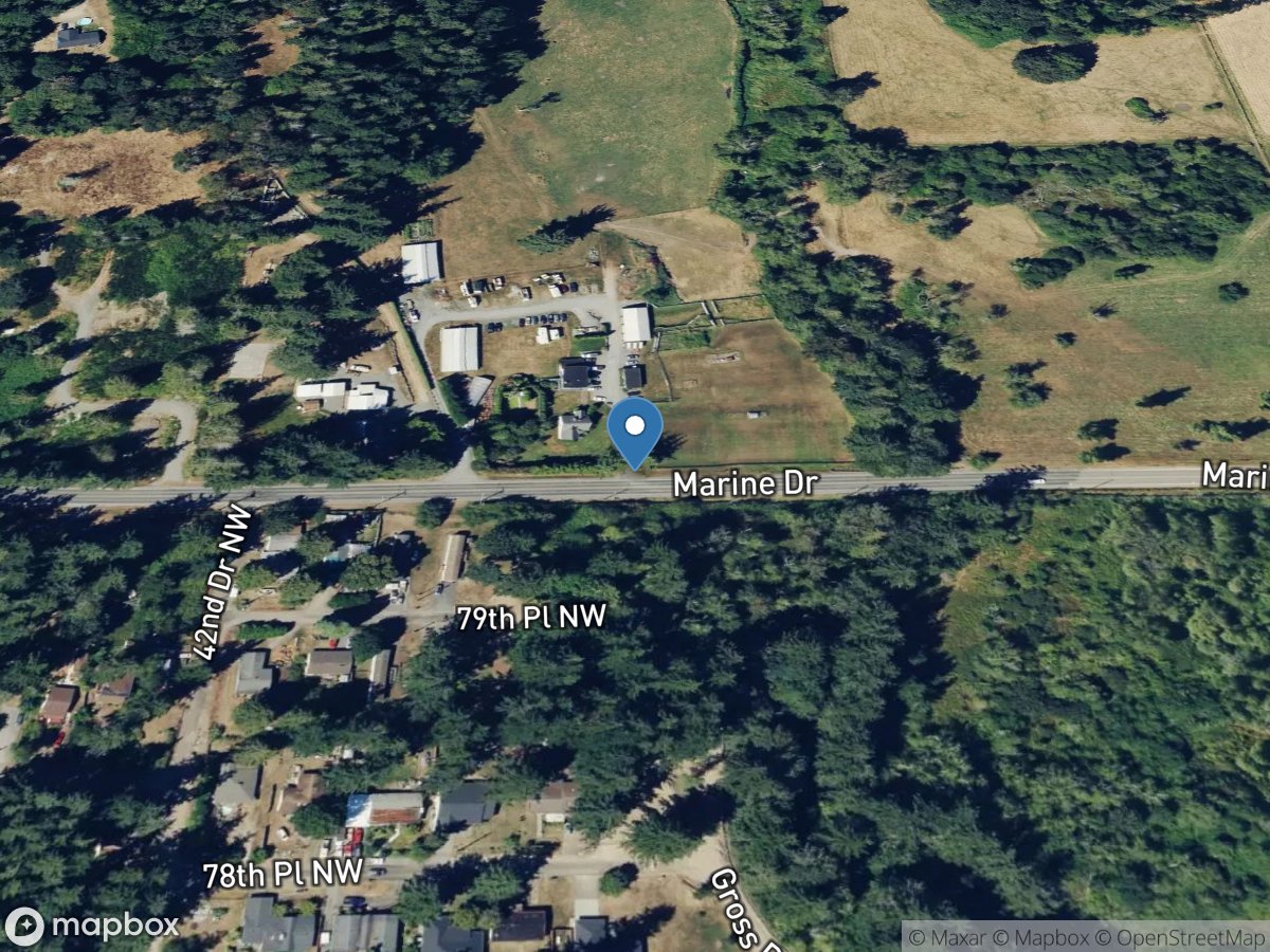 Tulalip Creek near Tulalip, WA location