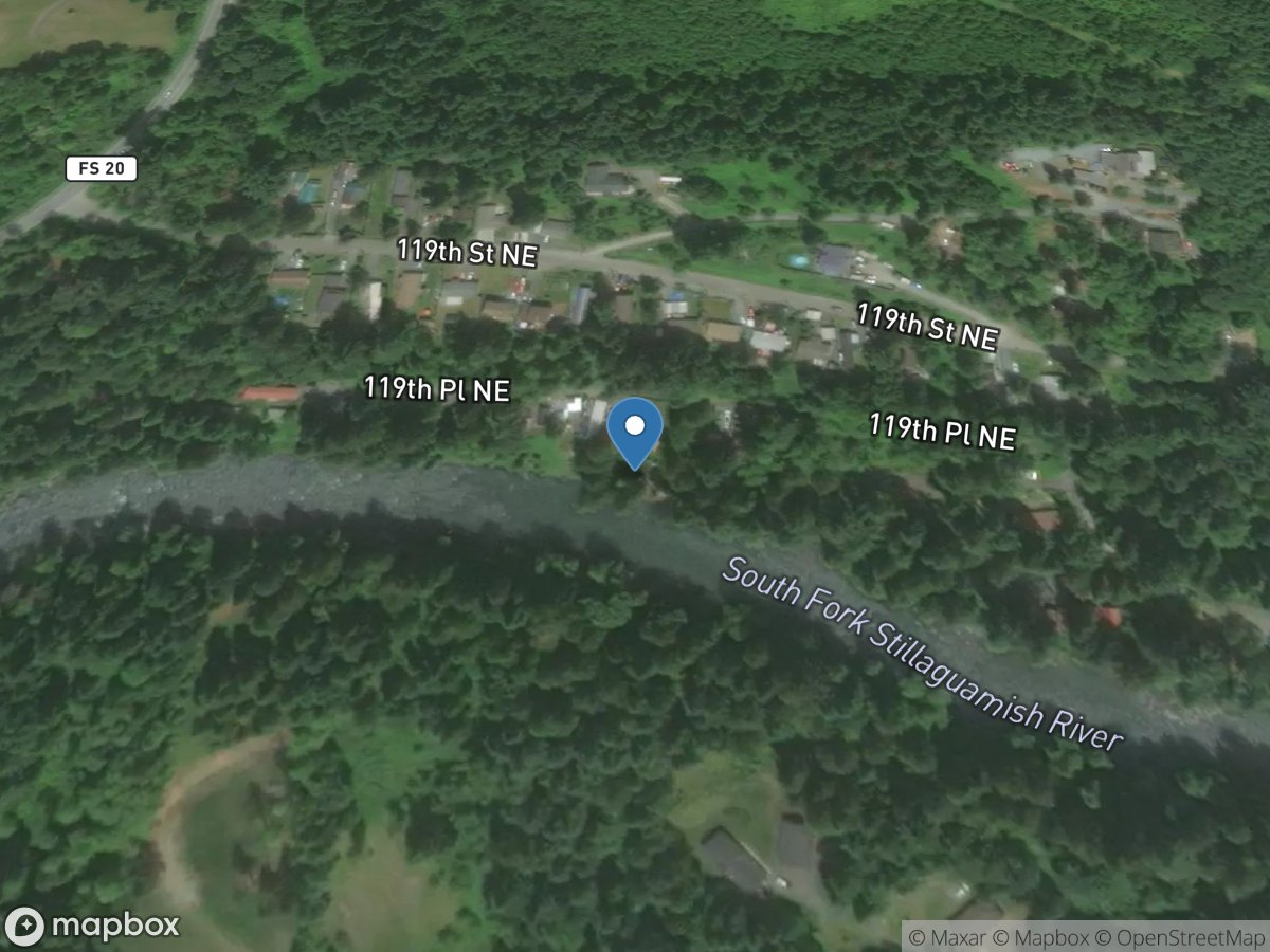 SF Stillaguamish River near Granite Falls, WA location