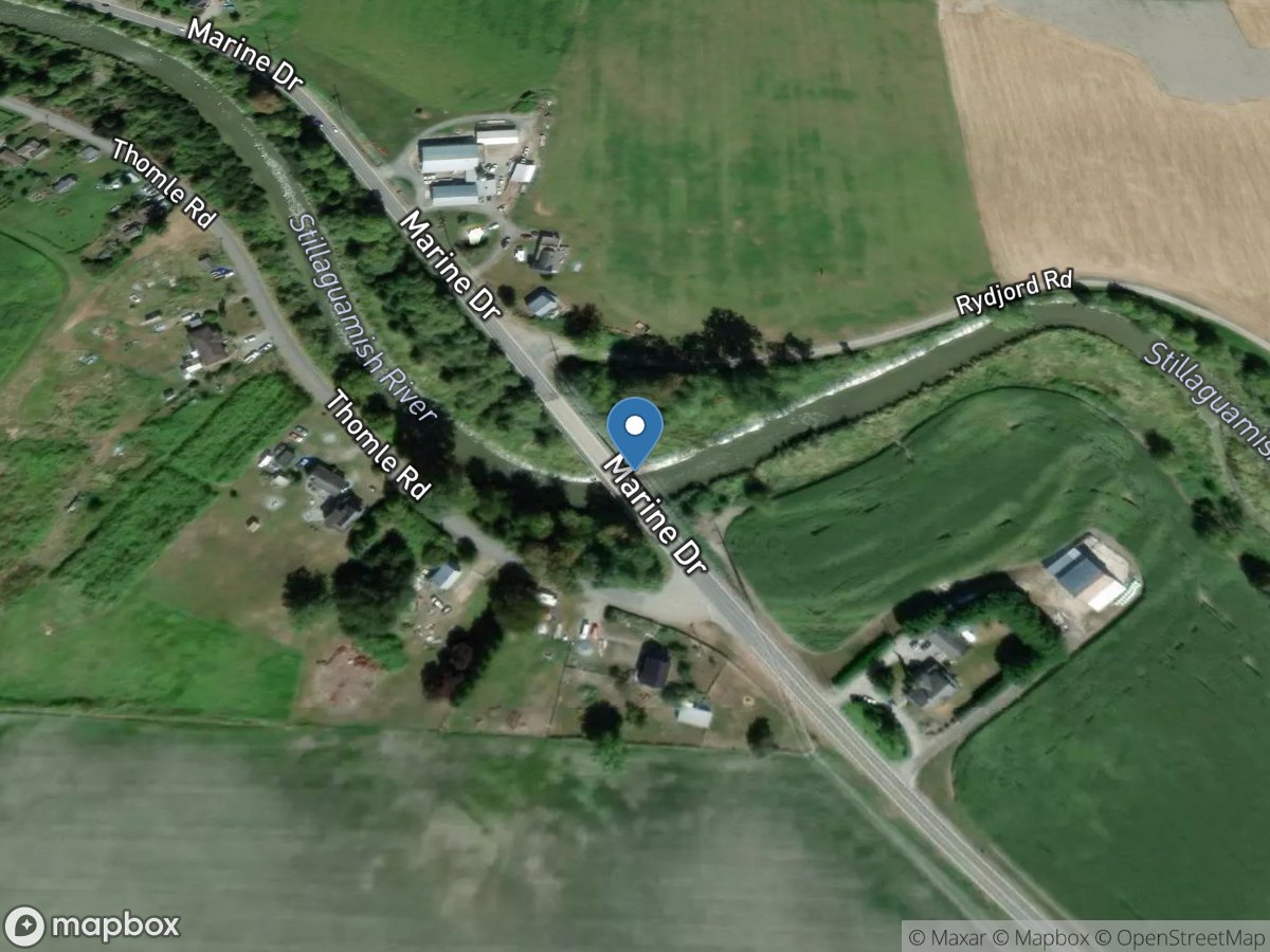 Stillaguamish River at Marine Drive Bridge near Stanwood,WA location