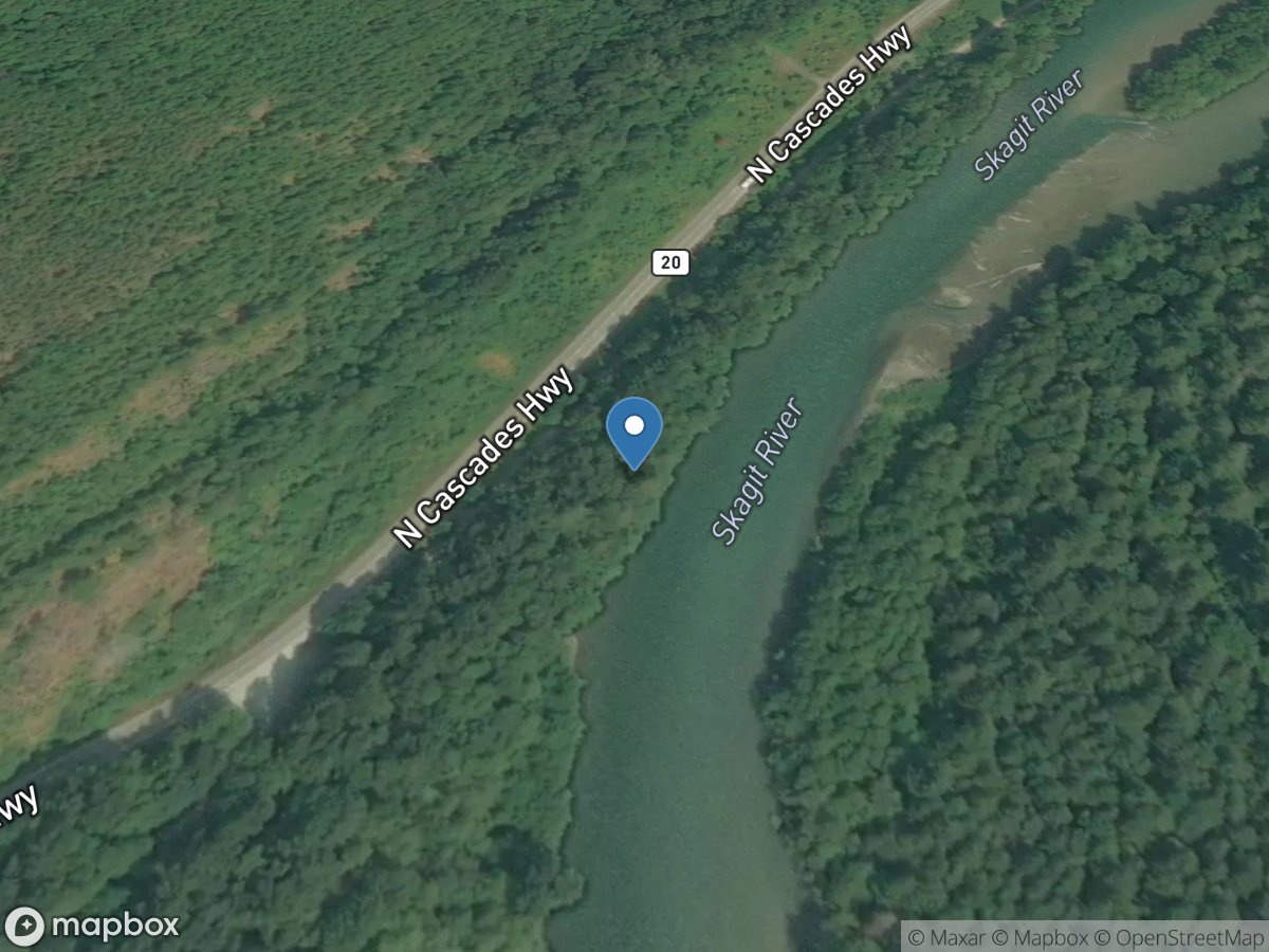 Skagit River below Babcock Creek near Newhalem, WA location