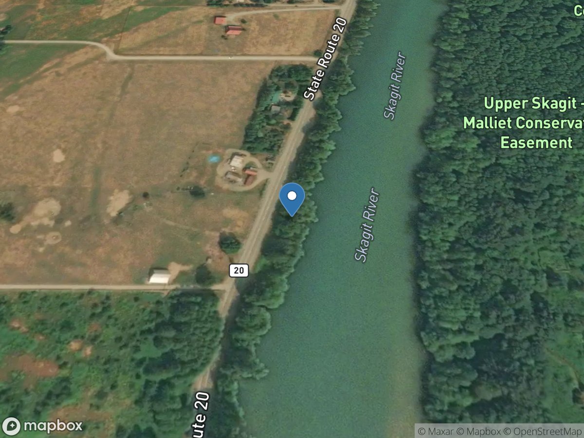 Skagit River at Marblemount, WA location