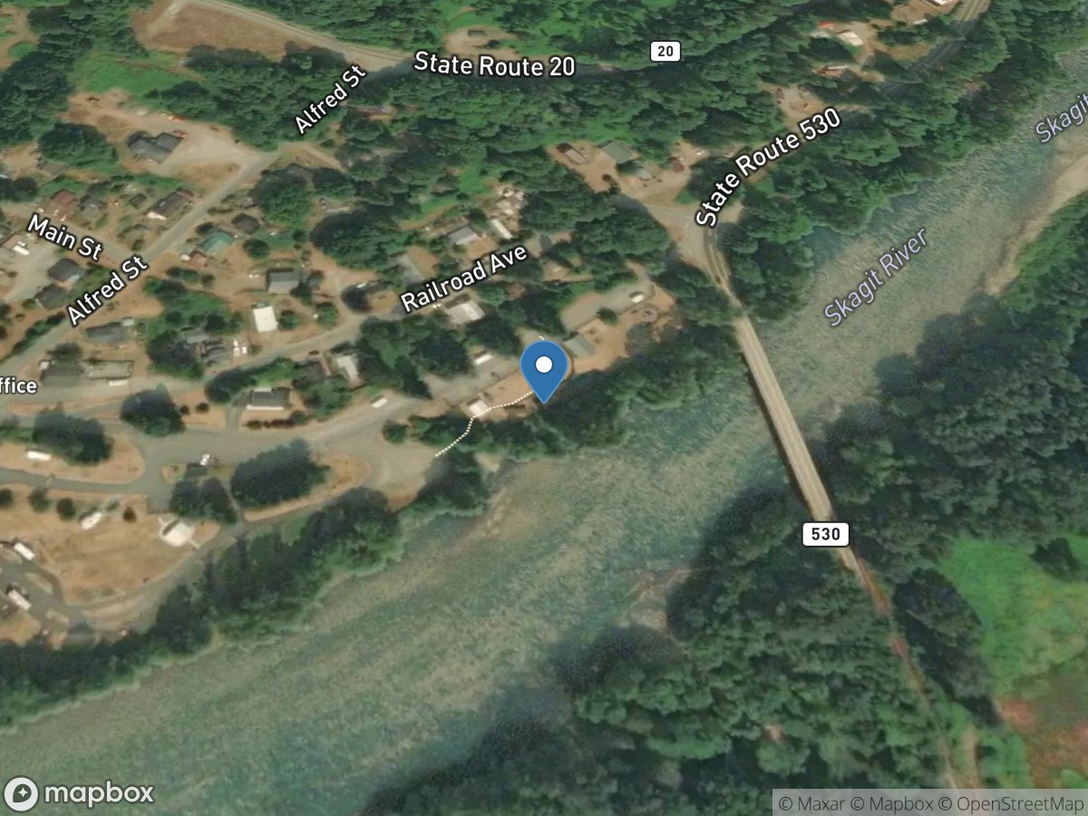 Skagit River at Rockport, WA location