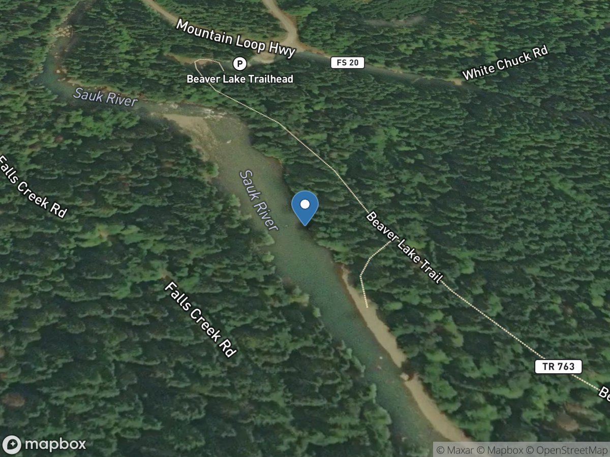 Sauk River above White Chuck River near Darrington, WA location