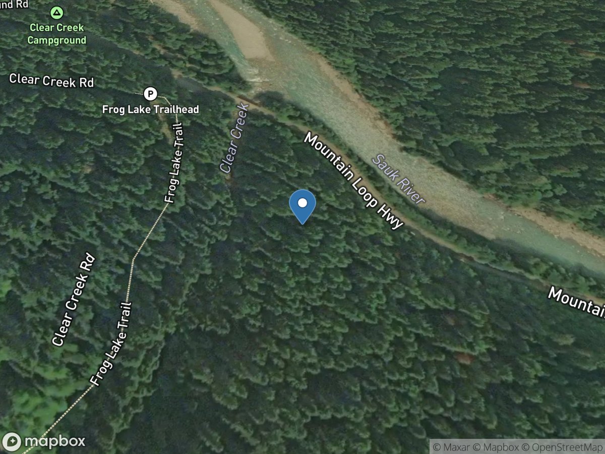 Sauk River above Clear Creek near Darrington, WA location