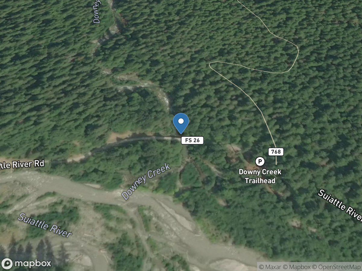 Downey Creek at Mouth near Darrington, WA location