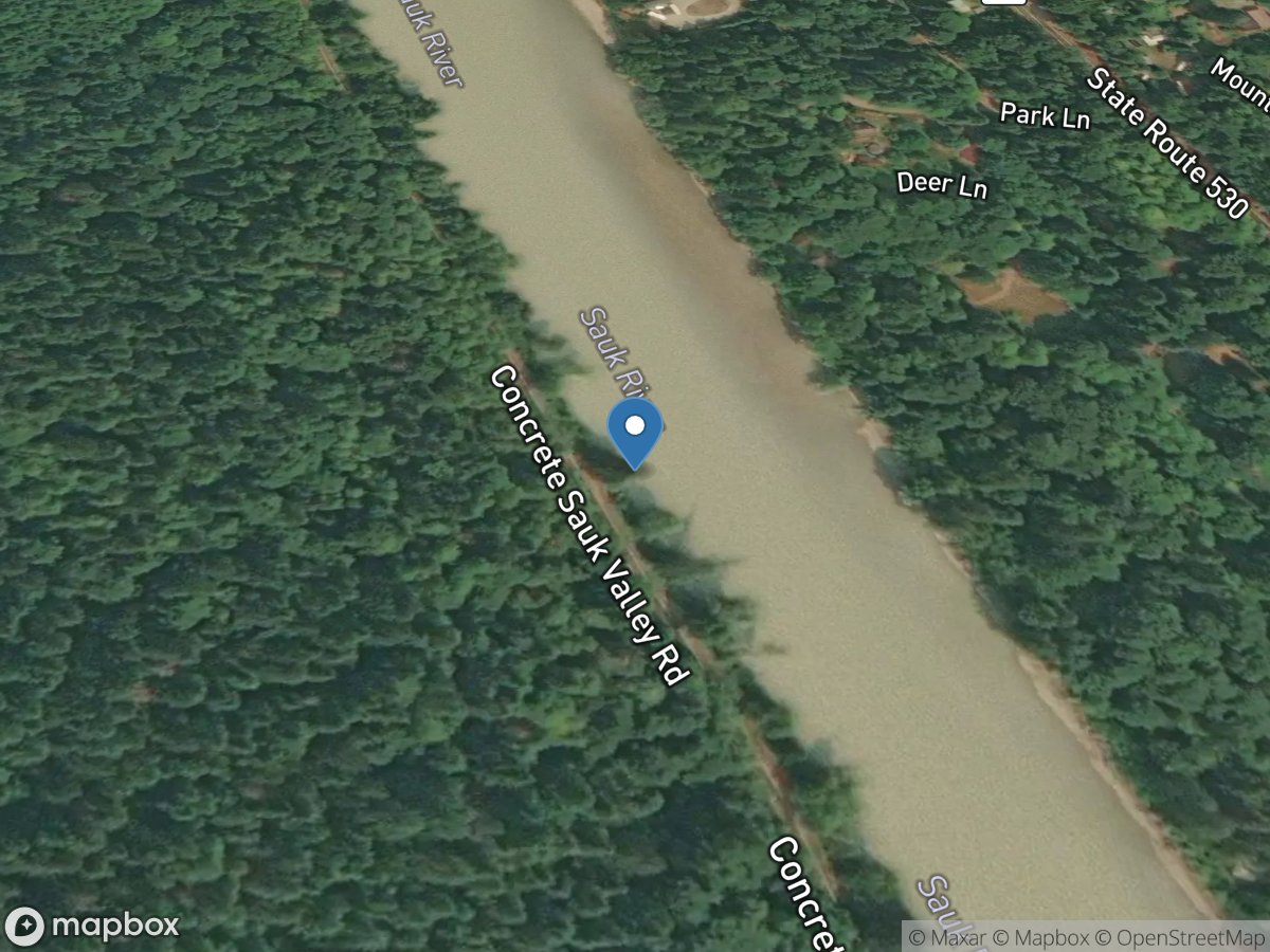 Sauk River near Sauk, WA location