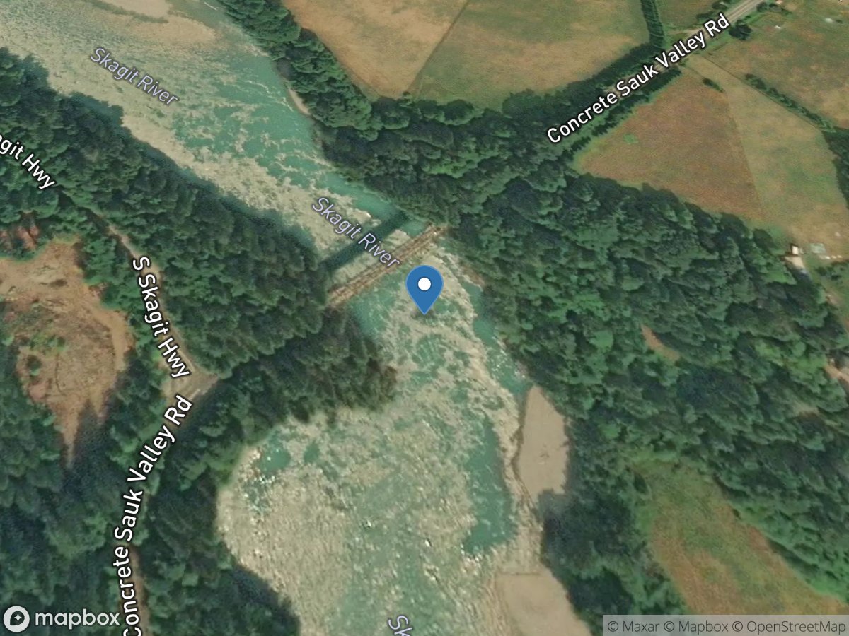 Skagit River near Concrete, WA location