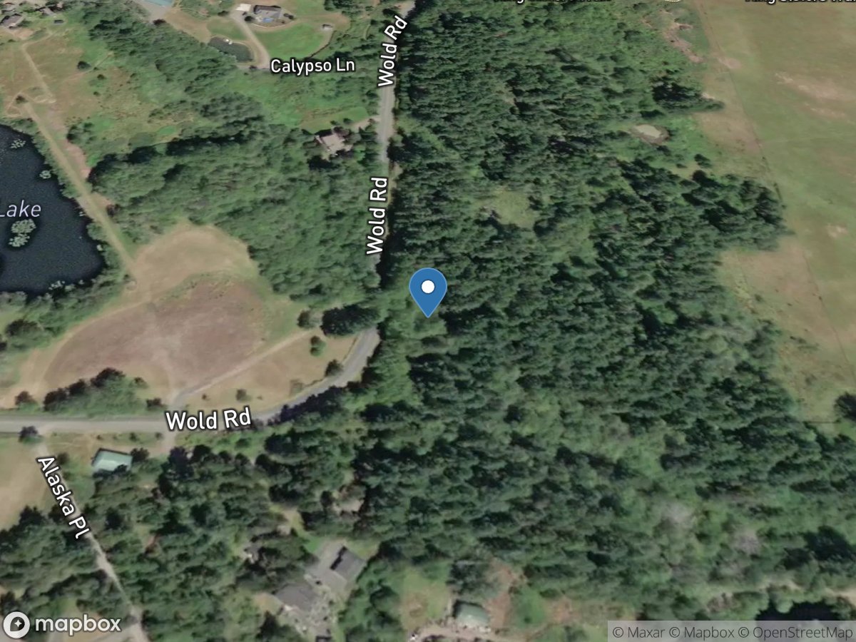 Unnamed Tributary to Zyistra Lake near San Juan Island, WA location