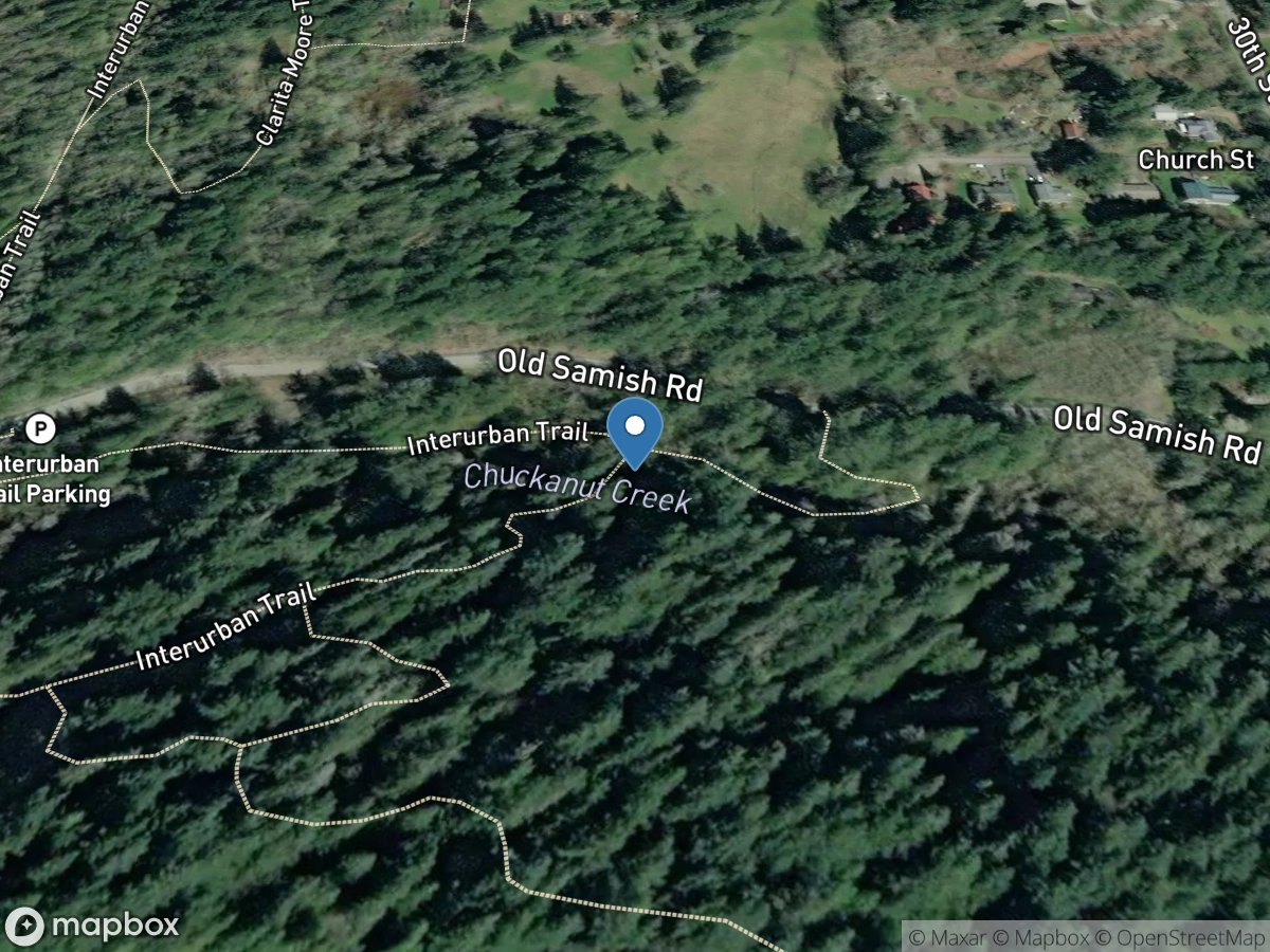 Chuckanut Creek near Bellingham, WA location