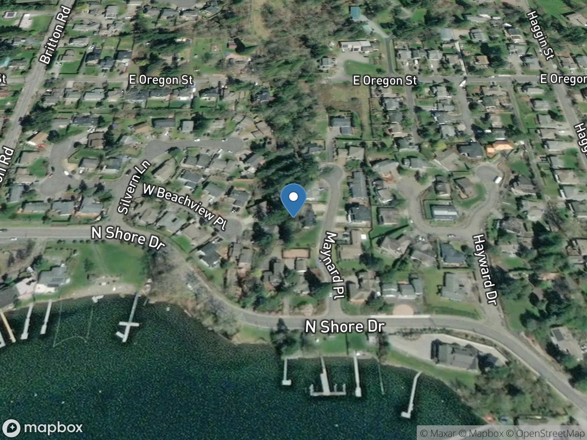 Silver Beach Creek at Maynard PL at Bellingham, WA location