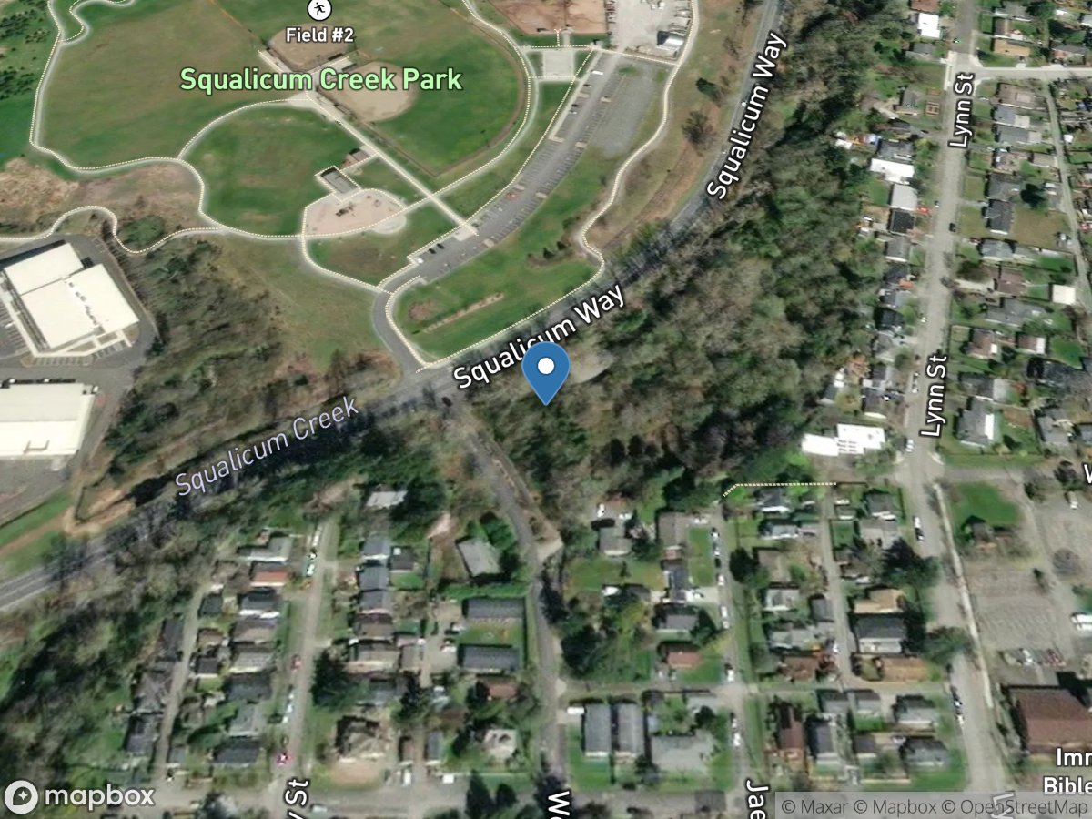 Squalicum Creek near Mouth at Bellingham, WA location