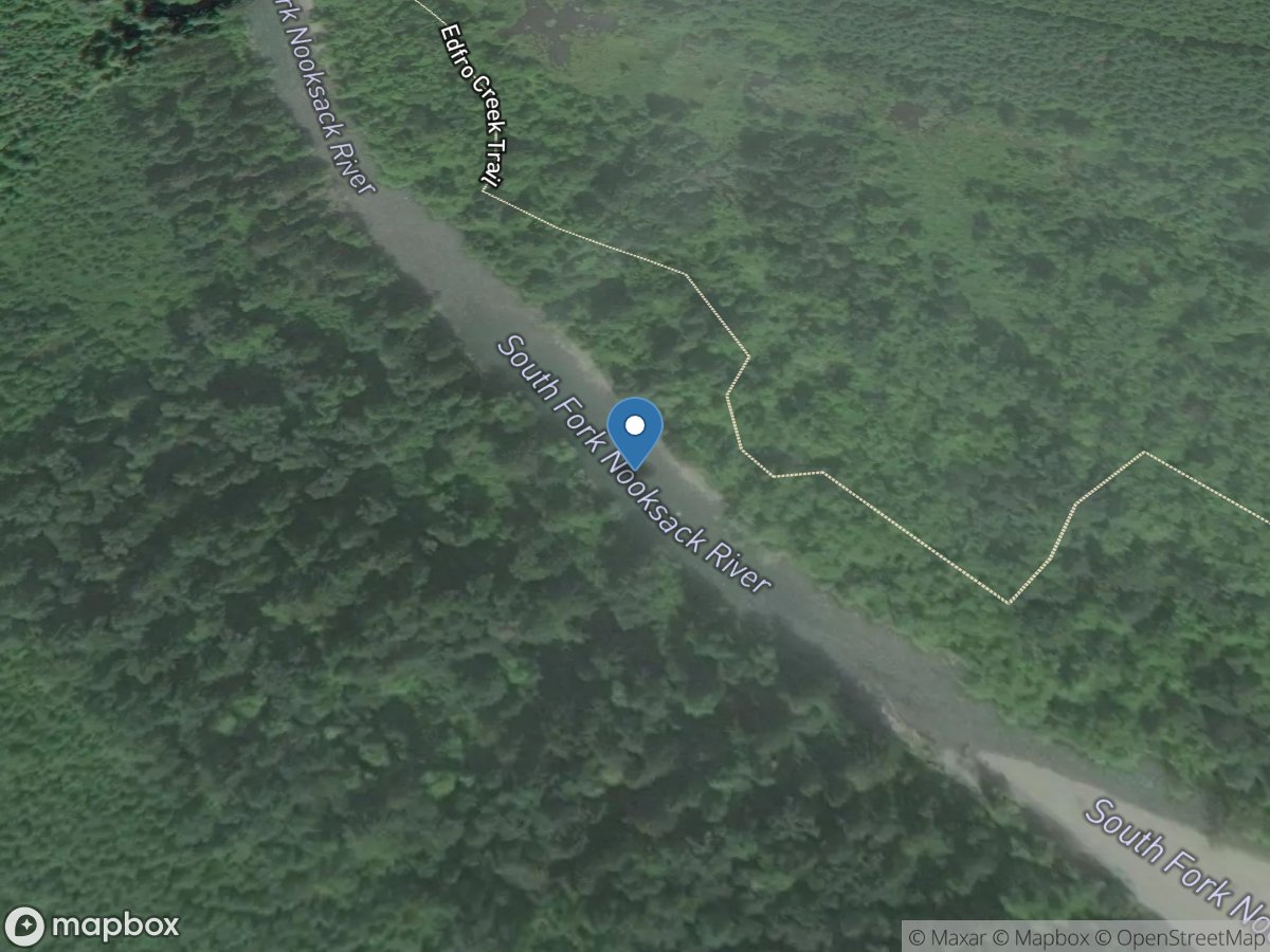 SF Nooksack River near Wickersham, WA location