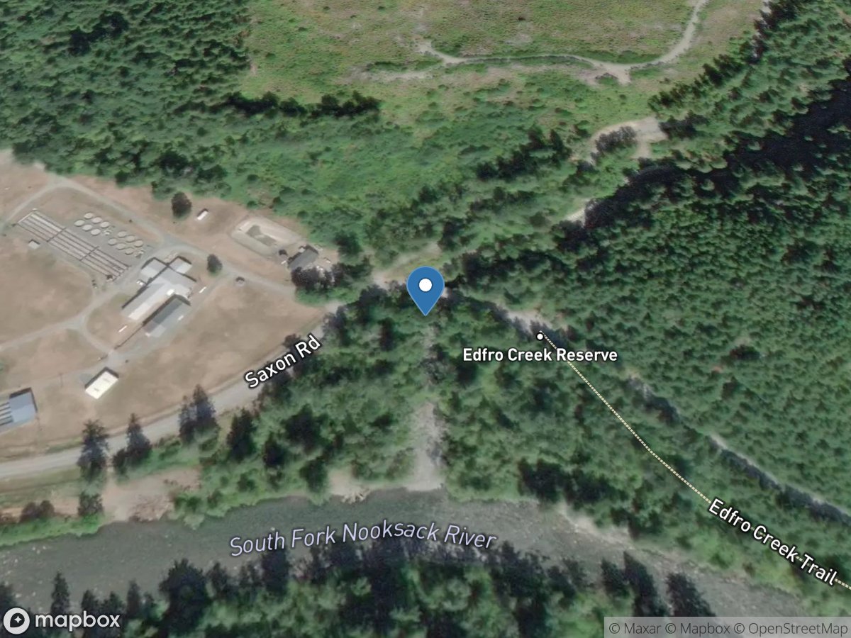 Skookum Creek near Mouth near Wickersham, WA location