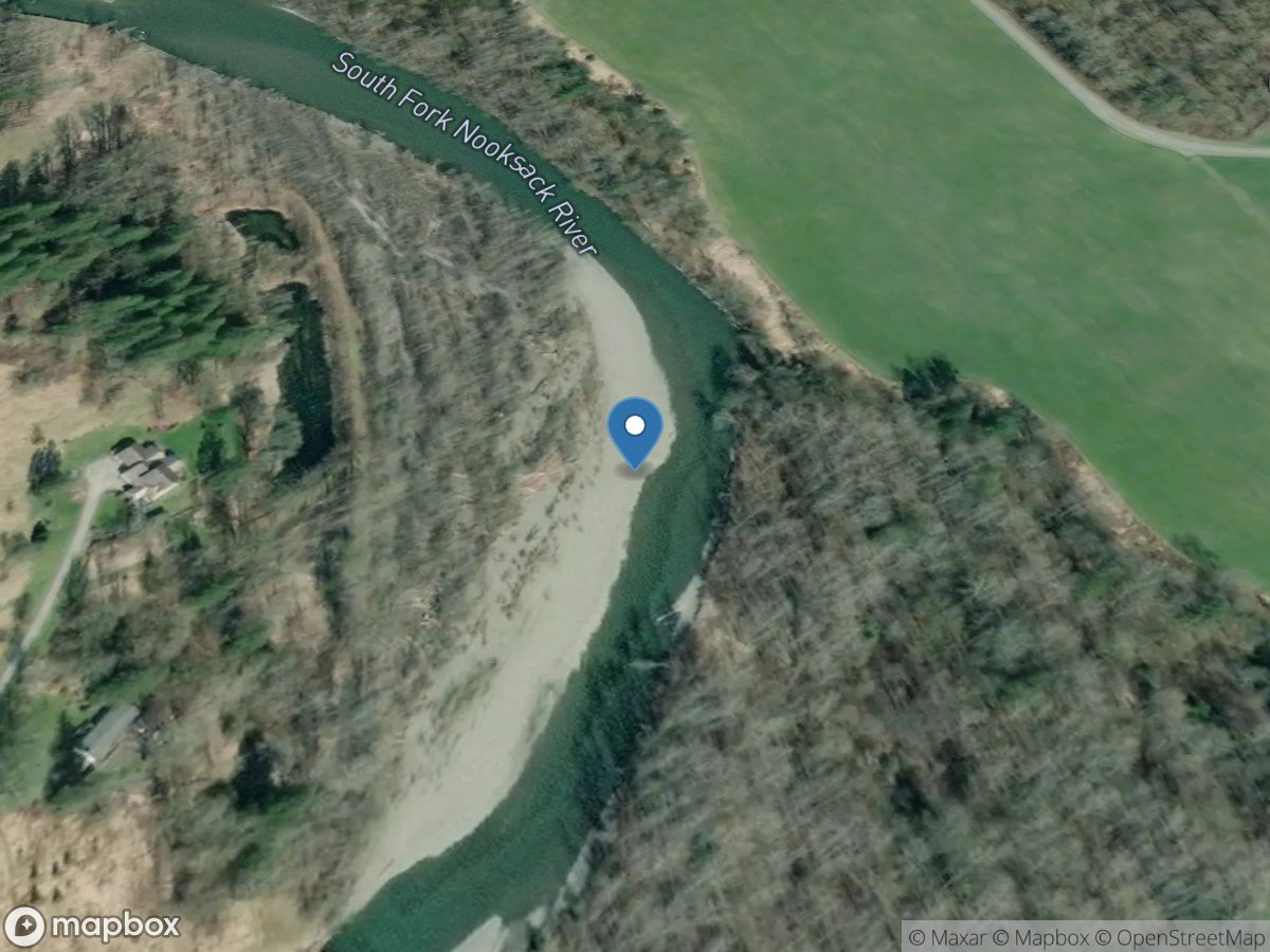 South Fork Nooksack River at RM 9.5 near Acme, WA location