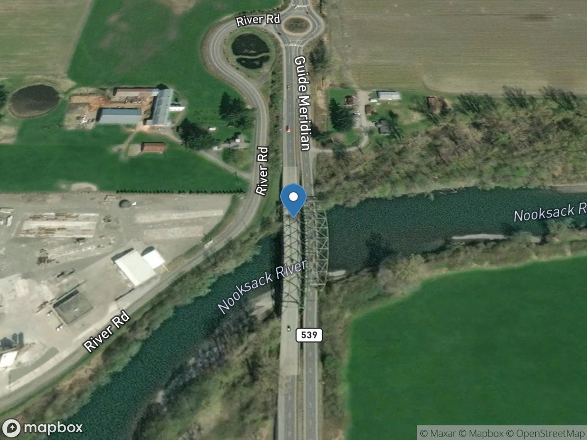Nooksack River near Lynden, WA location
