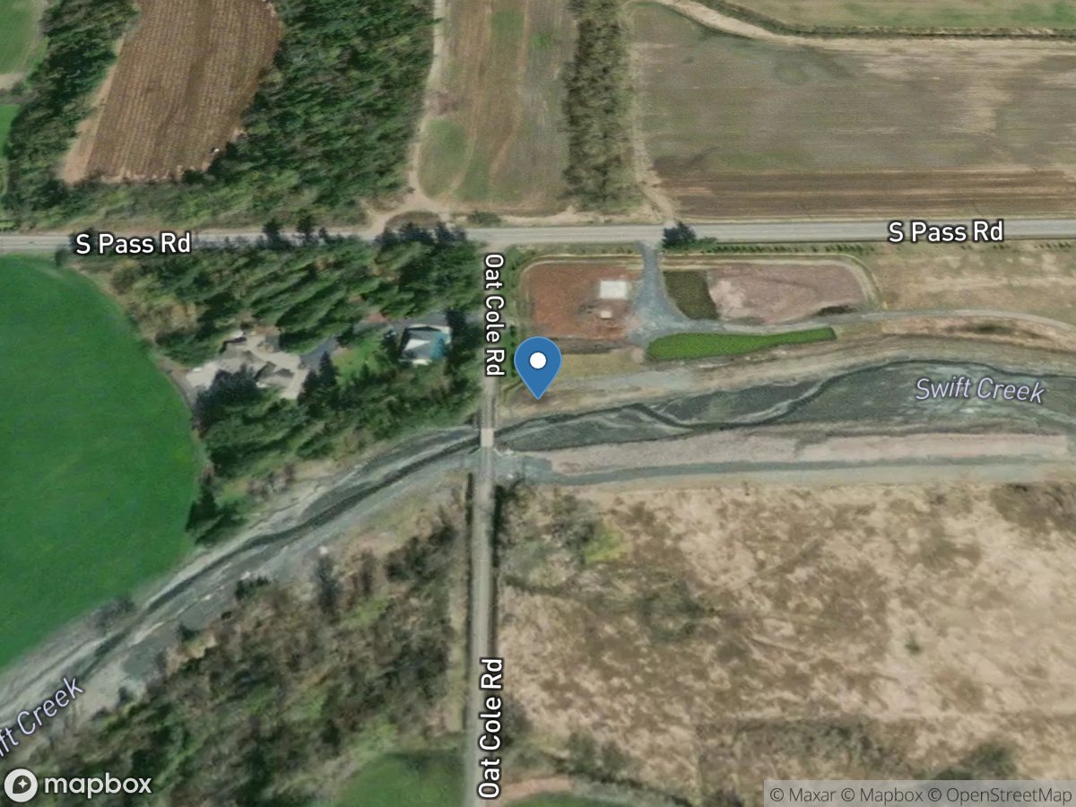 Swift Creek at Oat Coles Road near Nooksack, WA location