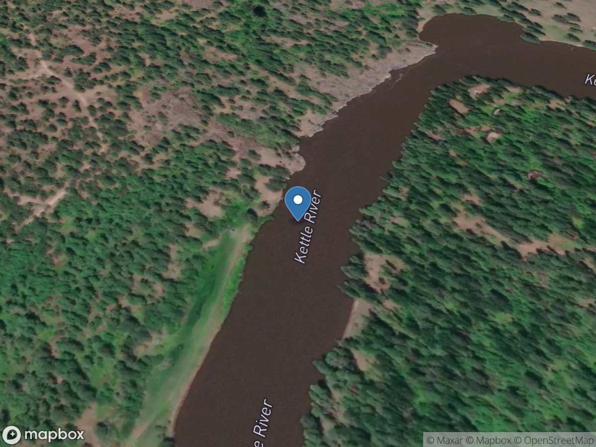 Kettle River near Laurier, WA location
