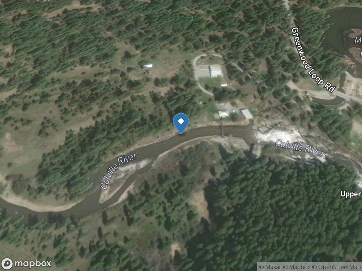 Colville River at Kettle Falls, WA location