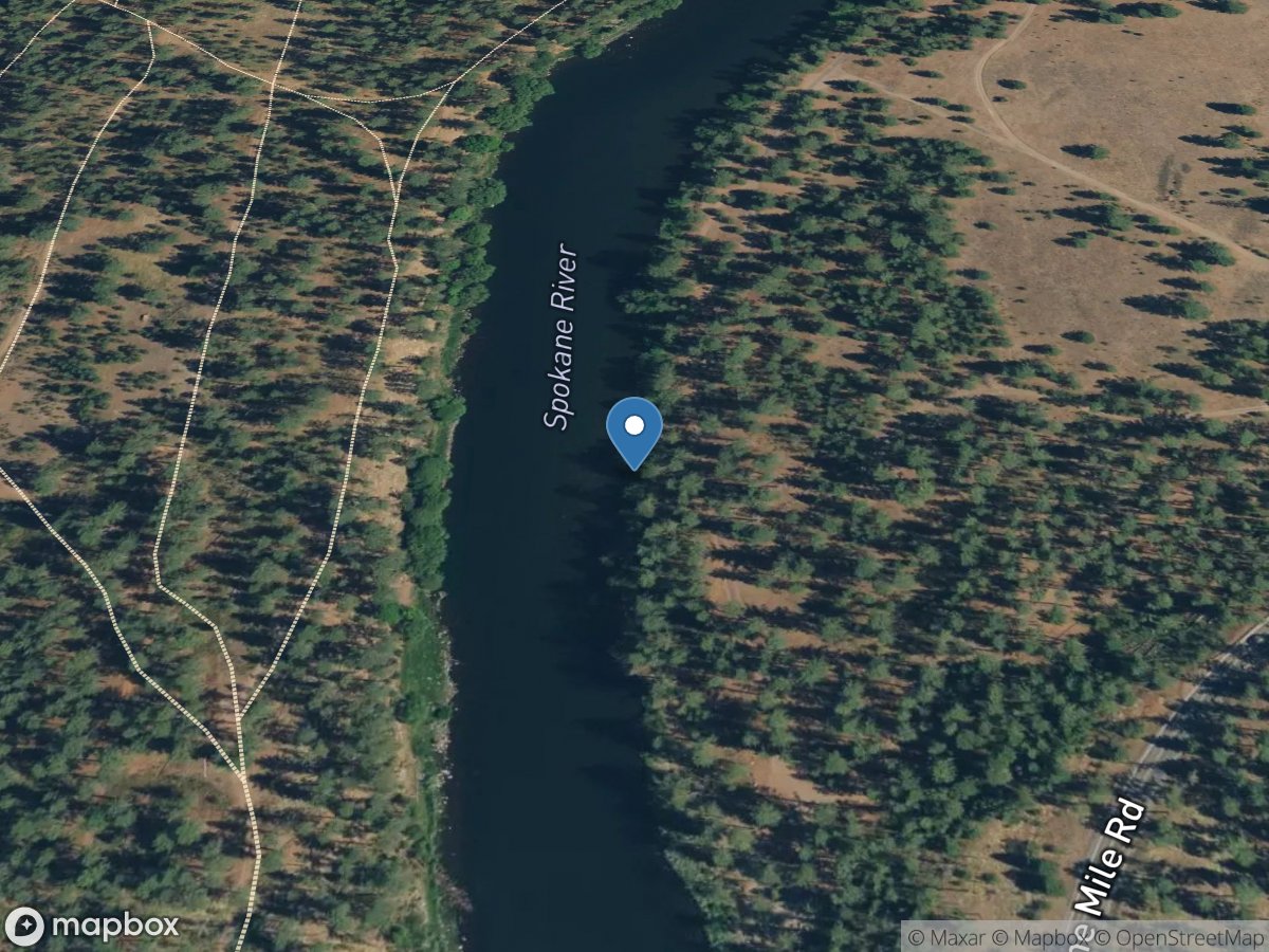 Spokane River below Nine Mile DAM at Spokane, WA location