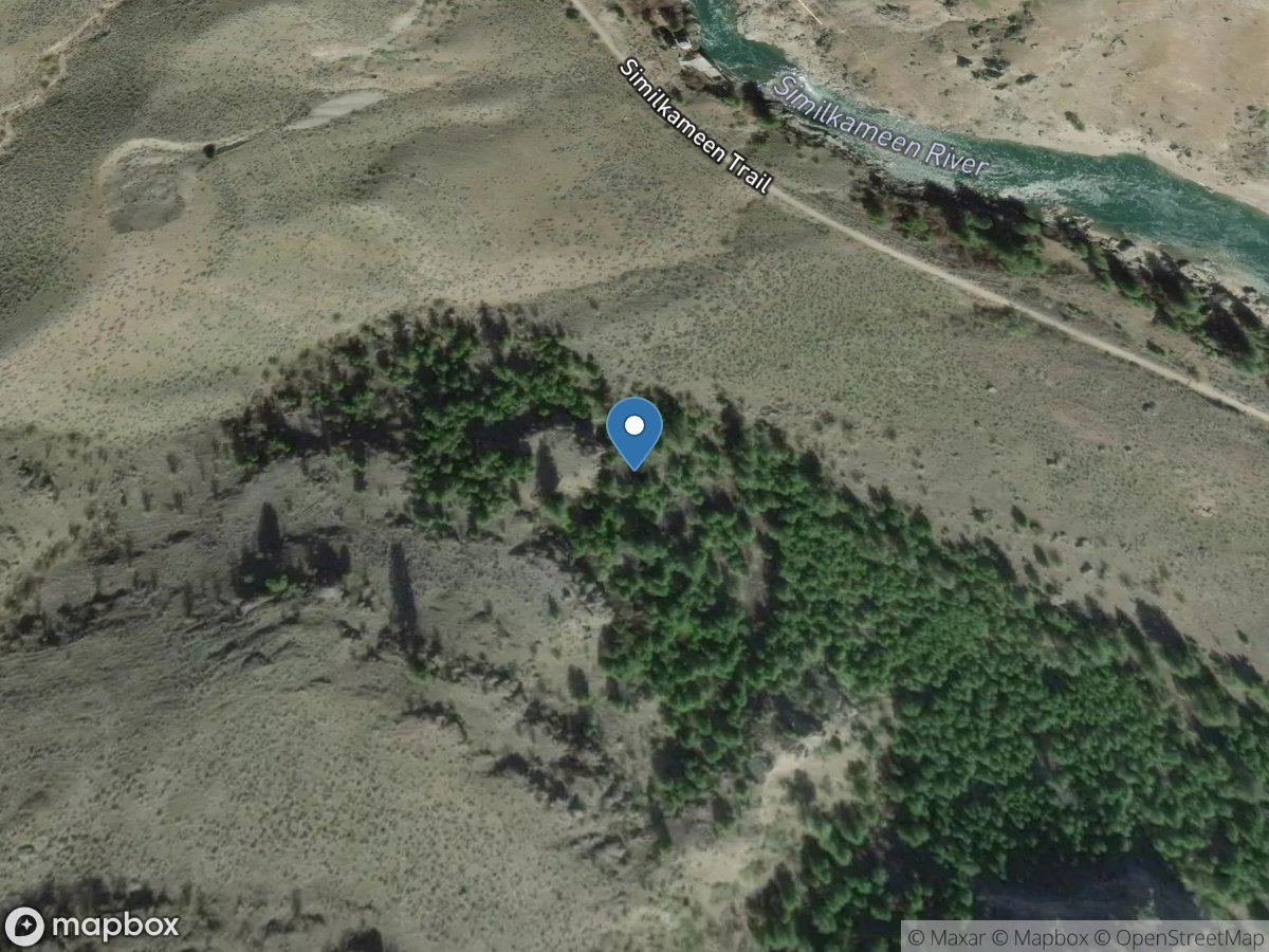 Similkameen River near Oroville, WA location