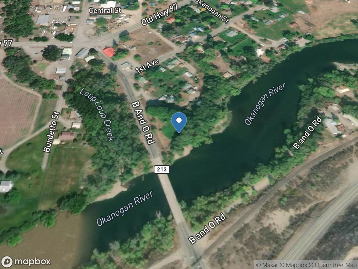 Okanogan River at Malott, WA location