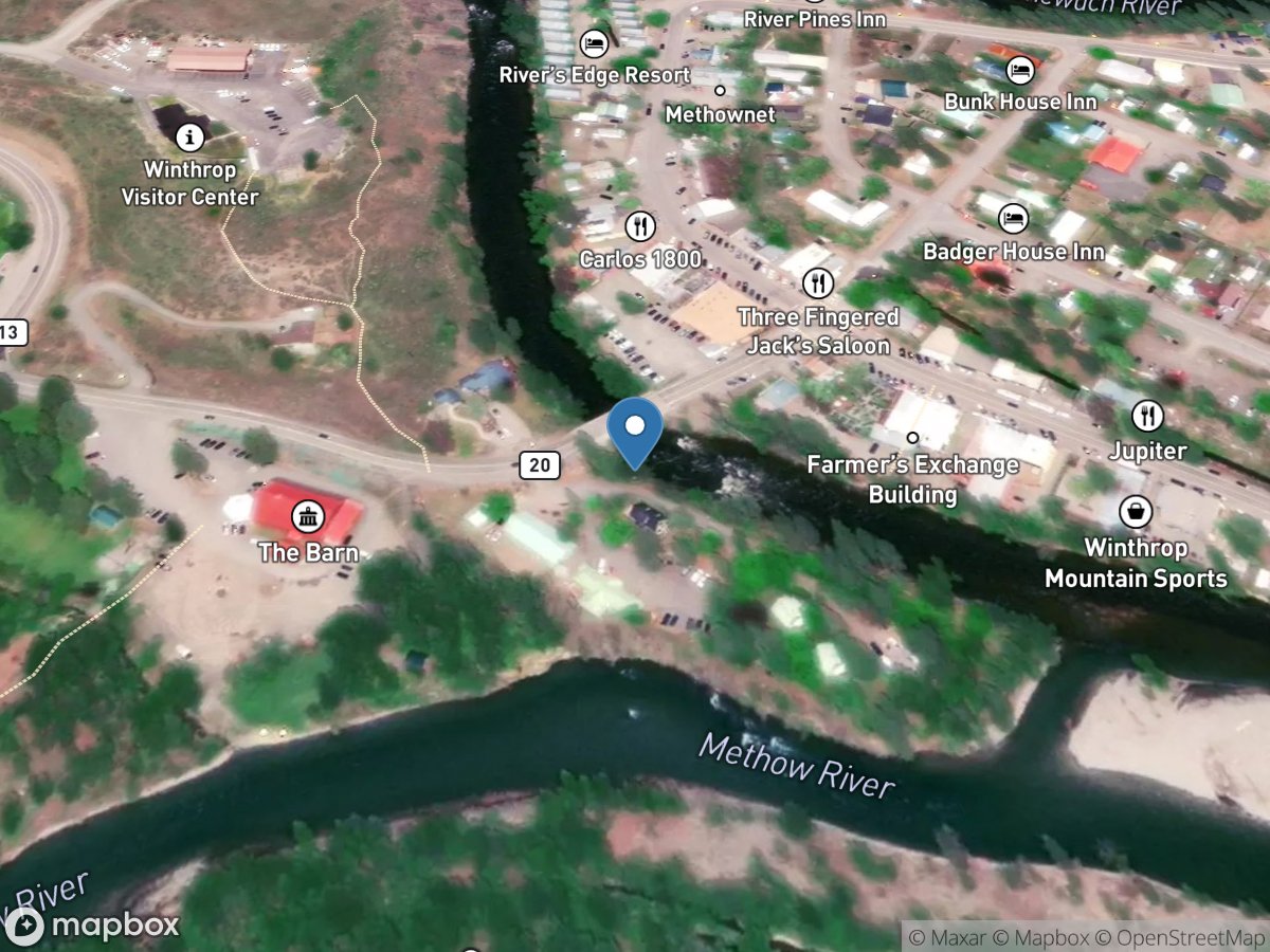 Chewuch River at Winthrop, WA location