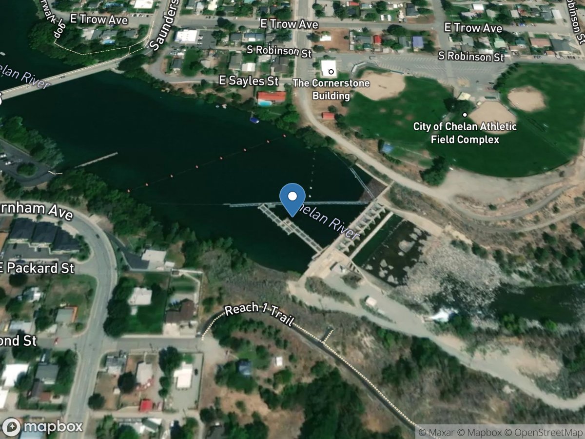 Chelan River at Chelan, WA location