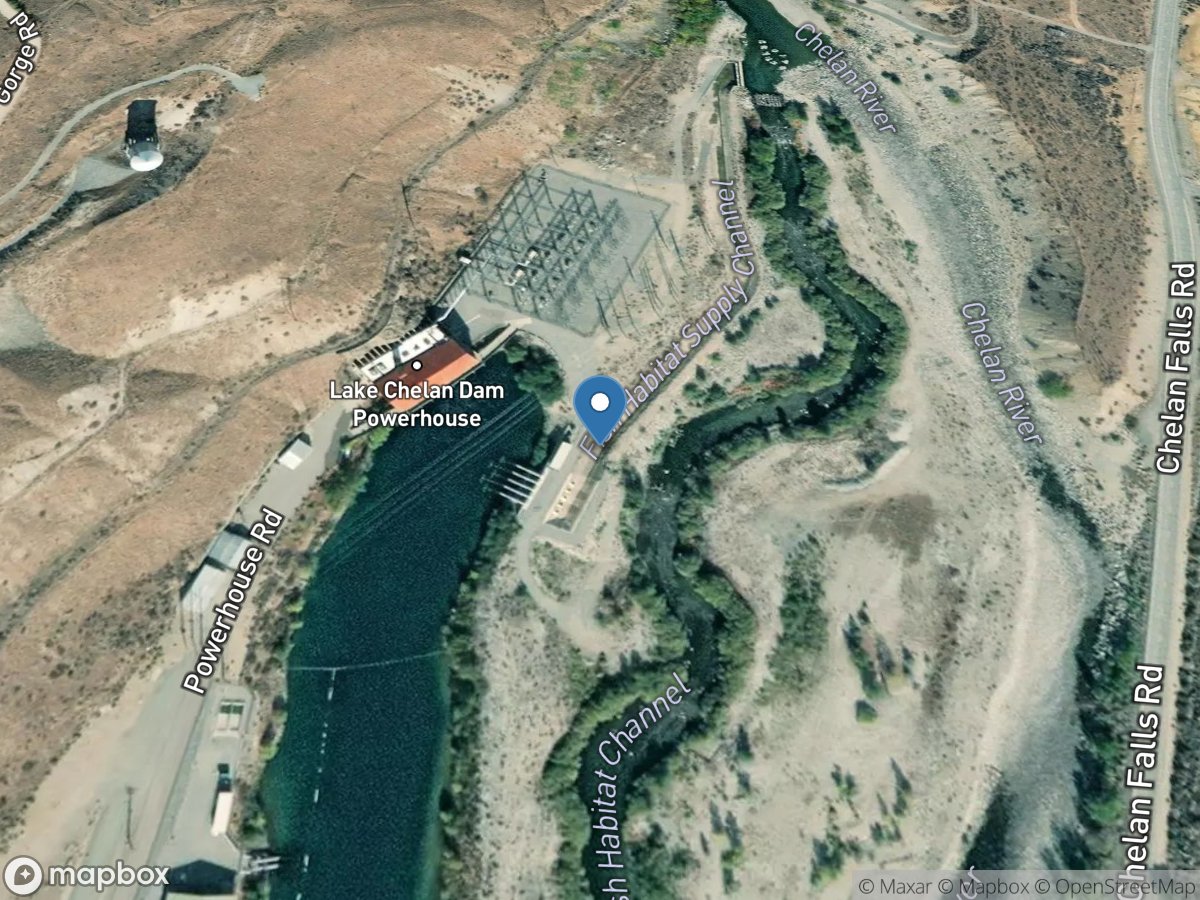 Chelan River at Habitat 4 Channel at Chelan Falls, WA location