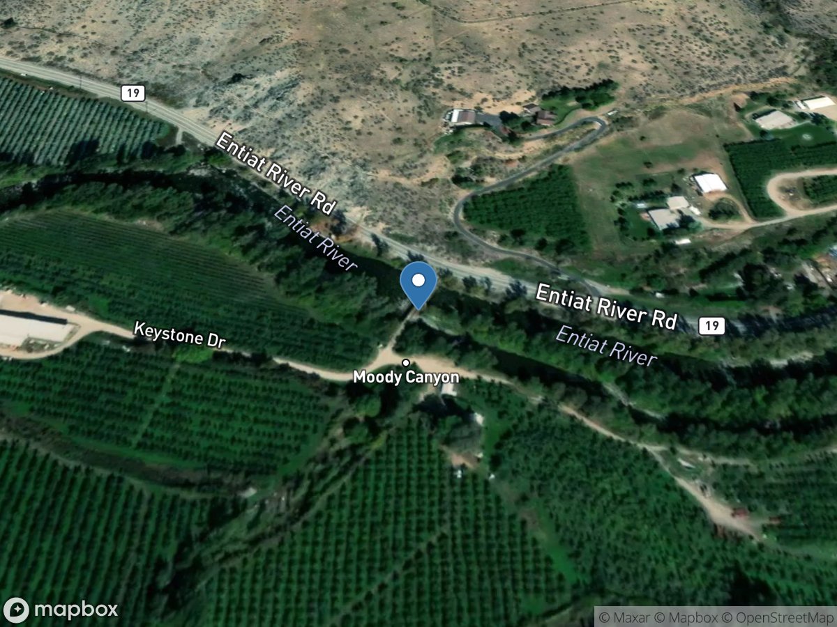 Entiat River near Entiat, WA location